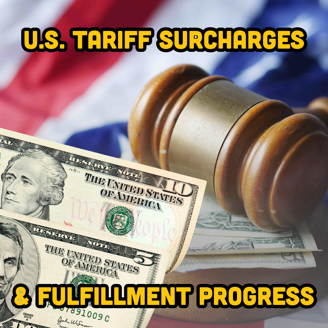 BackerKit Update: U.S. Tariff Surcharges & Fulfillment Progress
