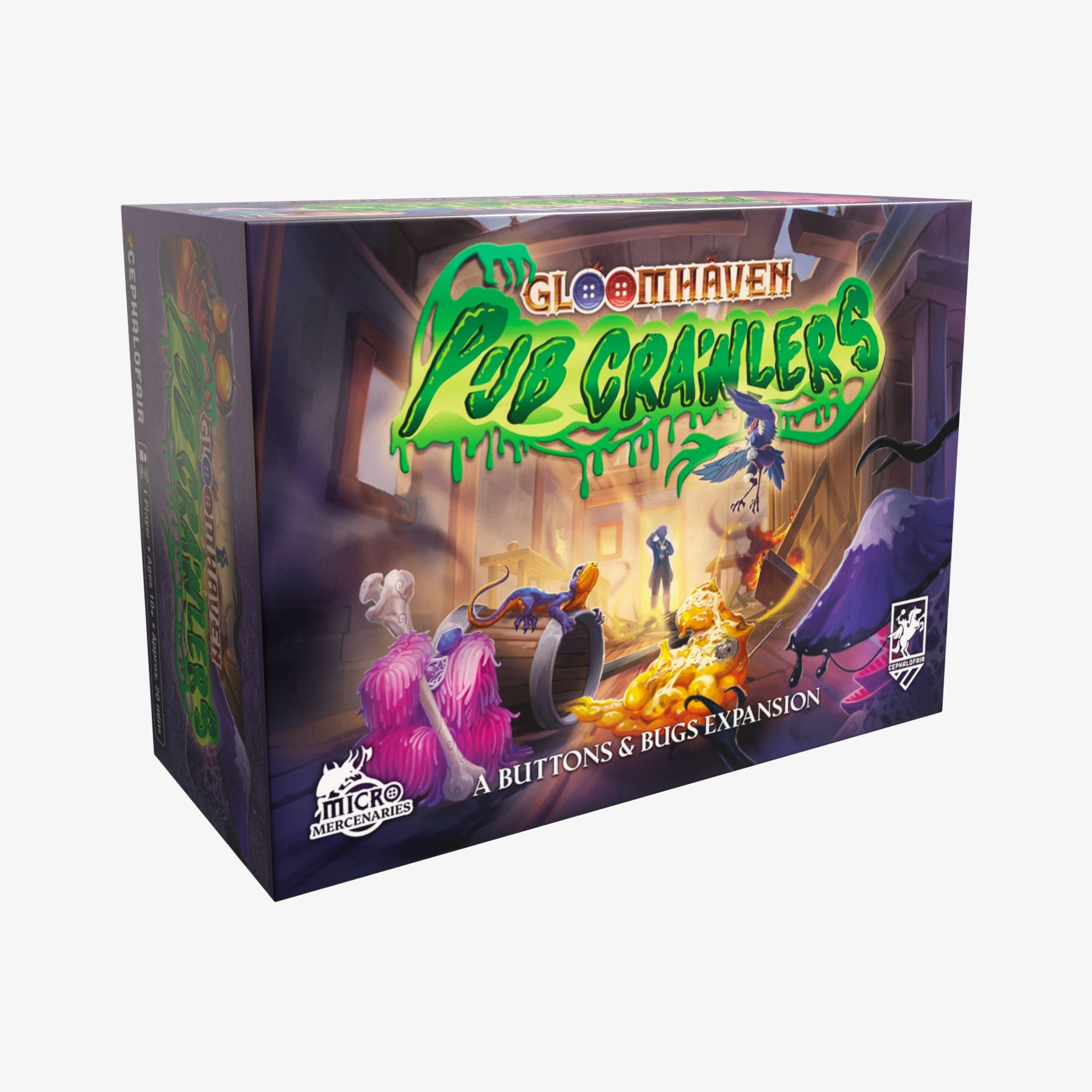 Pub Crawlers: Gloomhaven Buttons and Bugs -  Cephalofair Games