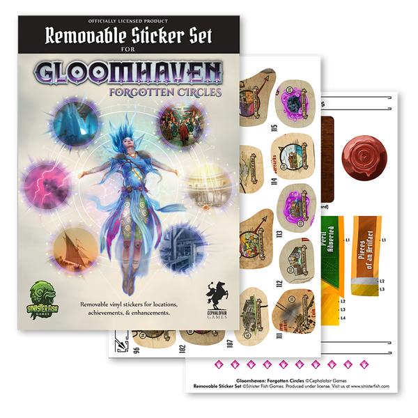 Gloomhaven Forgotten Circles: Removable Sticker Set