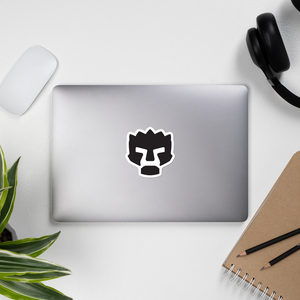 Angry Face Vinyl Sticker