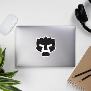 Angry Face Vinyl Sticker