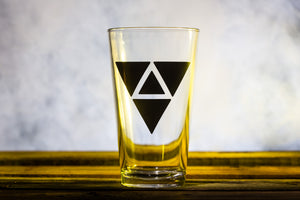 Triangles Pint Glass